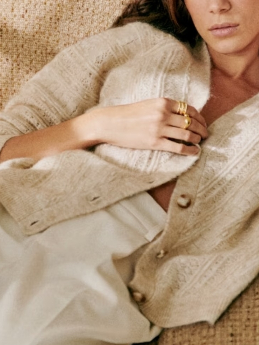 La Maille Sézane Eya Cardigan Sz Med